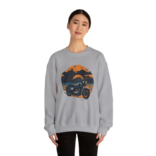 Vintage Bike Unisex Heavy Blend™ Crewneck Sweatshirt - Wave Fusions