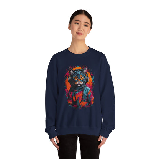 Rhythm and Purr Cat Sweatshirt - Tune In Style