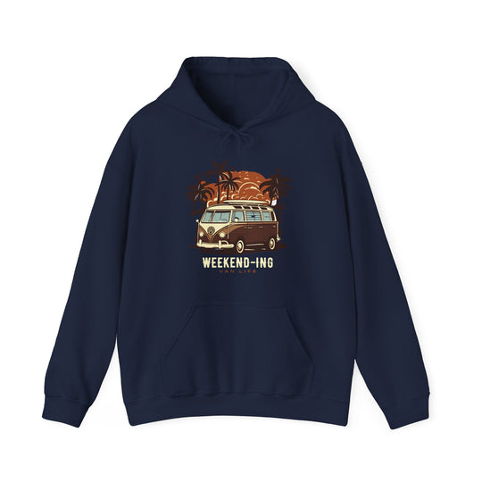 Weekend-ing Adventure Van Life Hoodie - Escape in Style