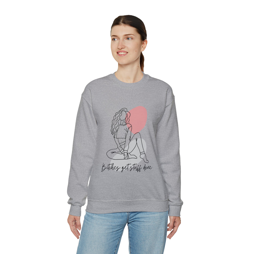 Line Art Unisex Heavy Blend™ Crewneck Sweatshirt - Wave Fusions