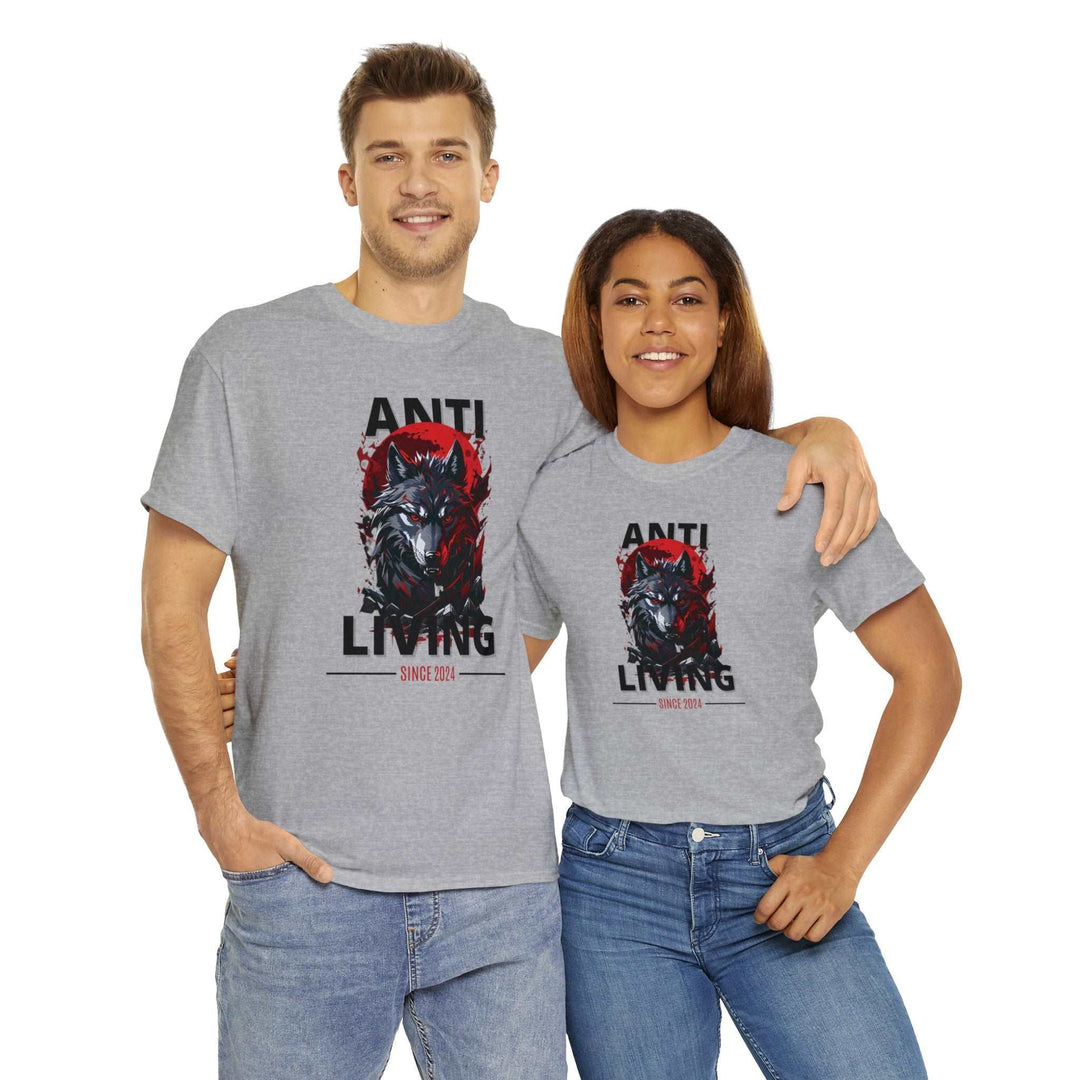 Anti-Living Wolf T-shirt - Dark Rebel Attire