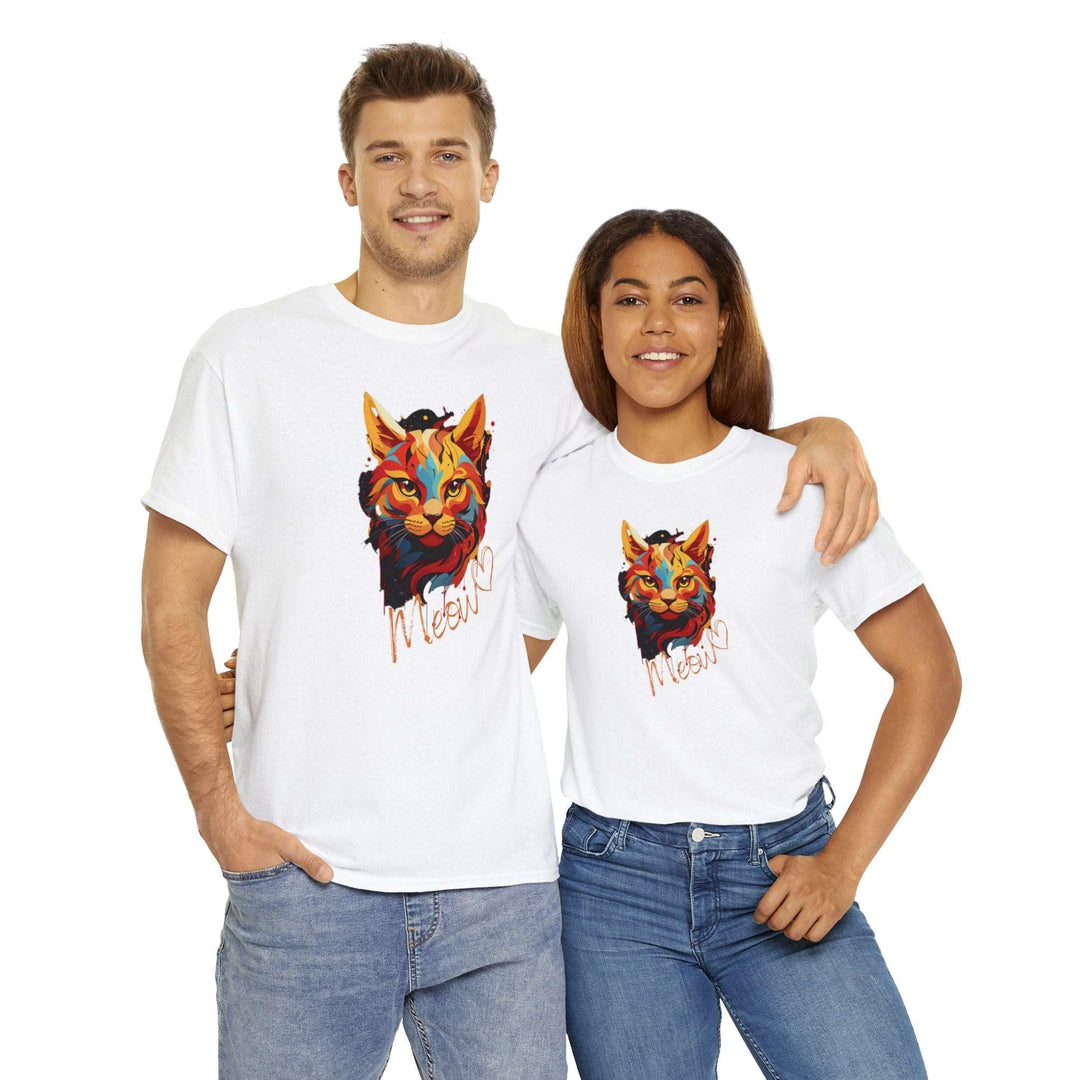 Abstract Meow Cat T-shirt - Palette of Purr