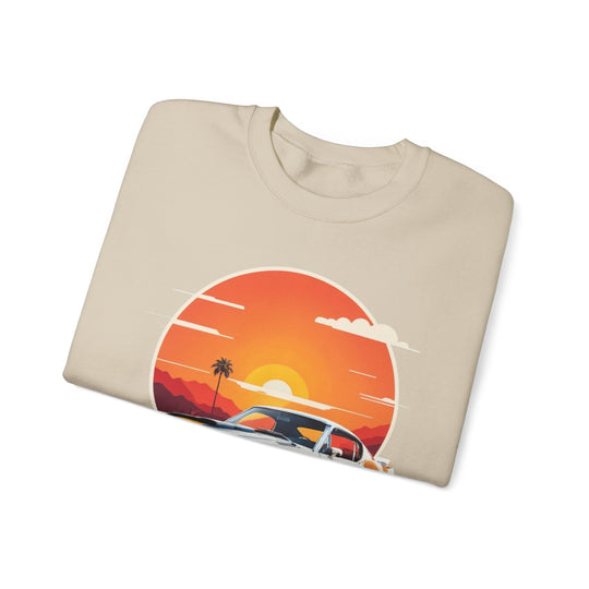 Sunset Muscle Car Sweatshirt - Muscle Car Edition