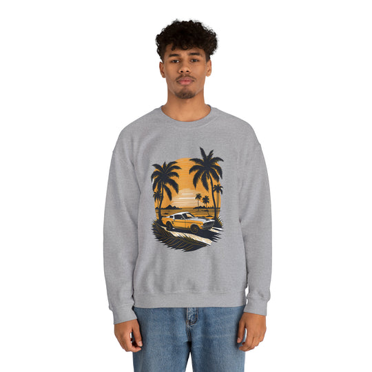 Vintage Car Unisex Heavy Blend Crewneck Sweatshirt - Wave Fusions