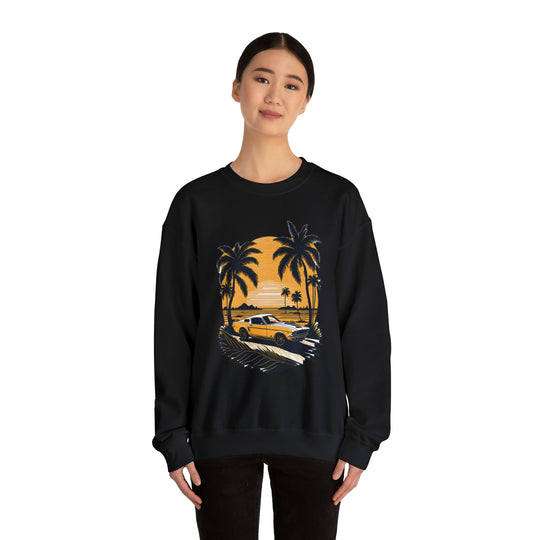 Vintage Car Unisex Heavy Blend Crewneck Sweatshirt - Wave Fusions