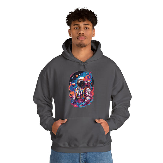 Cosmic Voyager Astronaut Unisex Hoodie - Wave Fusions