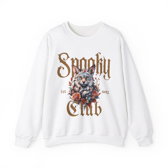 Spooky Club Floral Feline Cat Sweatshirt - Spooky Club Charm