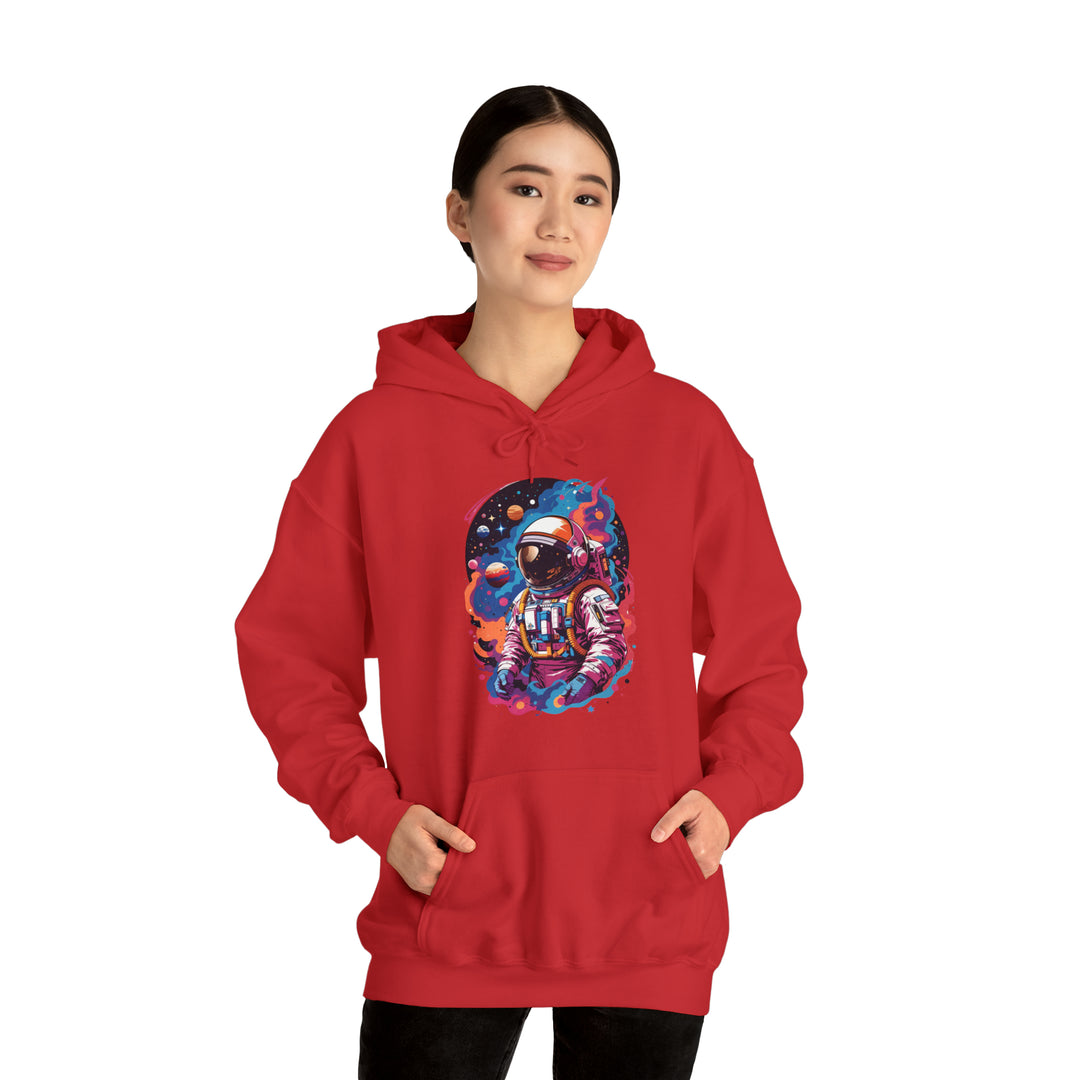 Cosmic Voyager Astronaut Unisex Hoodie - Wave Fusions