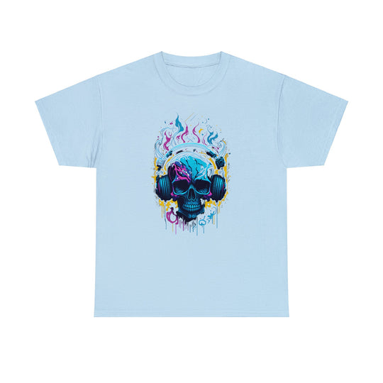 Rocking Skull Unisex Heavy Cotton Tee - Wave Fusions