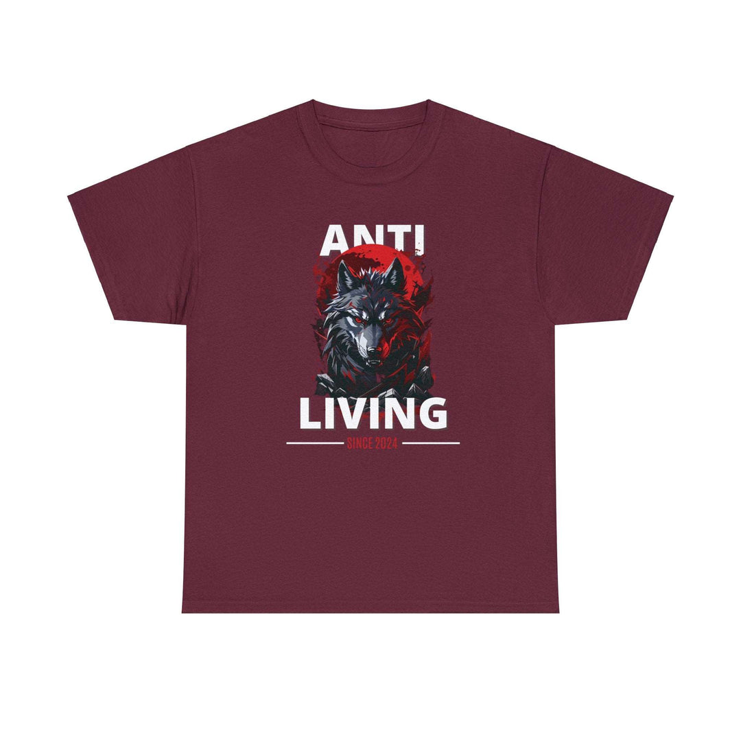 Anti-Living Wolf T-shirt - Dark Rebel Attire