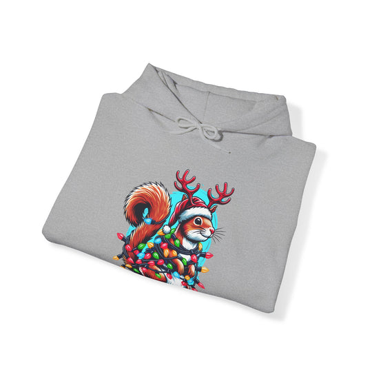 Christmas Squirrel Unisex Hoodie - Wave Fusions