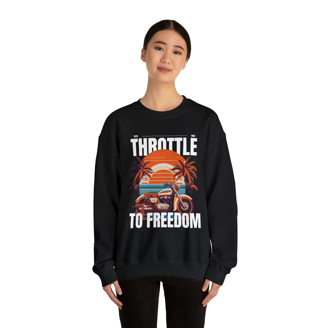 Throttle To Freedom Unisex Sweatshirt - Wave Fusions