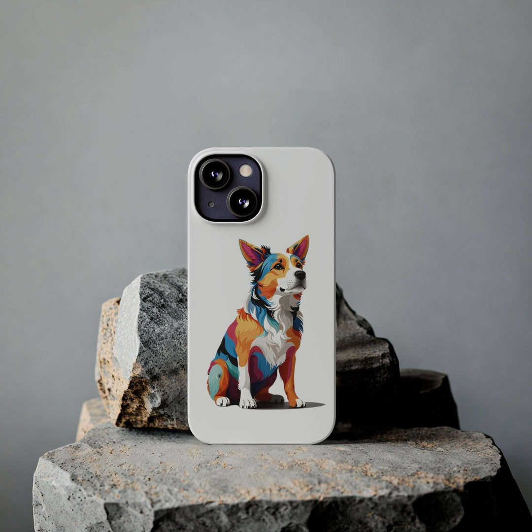 Sitting Dog Slim Phone Case