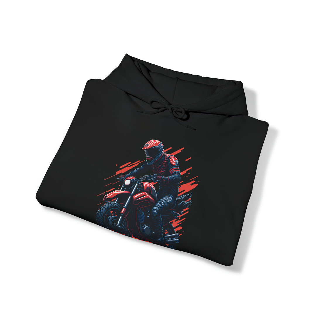 Biker Unisex Hooded Sweatshirt - Wave Fusions