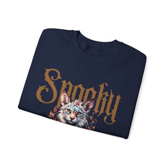 Spooky Club Floral Feline Cat Sweatshirt - Spooky Club Charm