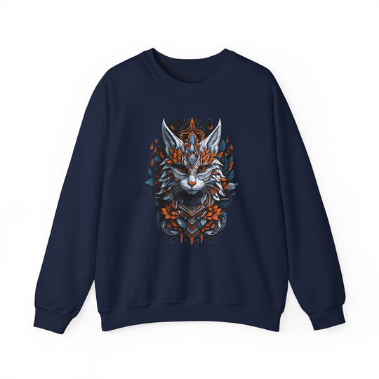 Tribal Majesty Cat Spirit Sweatshirt - Ancient Spirit Series