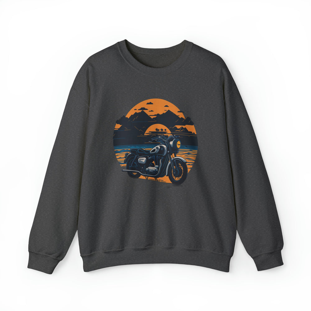 Vintage Bike Unisex Heavy Blend™ Crewneck Sweatshirt - Wave Fusions