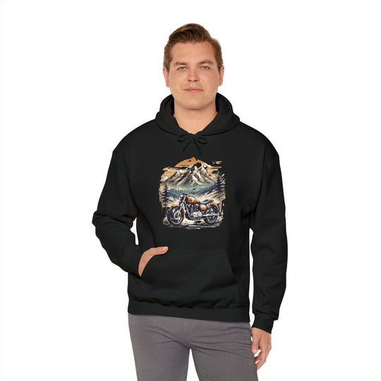 Highland Motorbike Unisex Hoodie - Wave Fusions