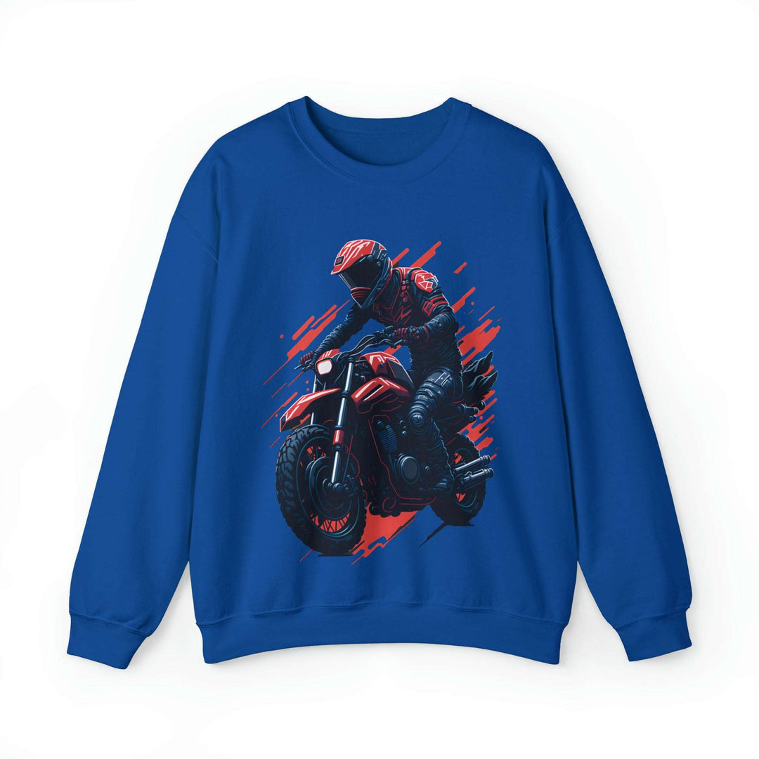 Biker Unisex Heavy Blend Crewneck Sweatshirt