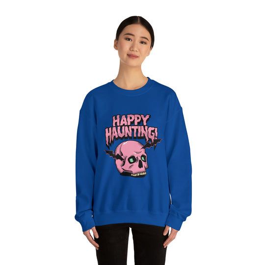 Happy Haunting Unisex Heavy Blend™ Crewneck Sweatshirt - Wave Fusions