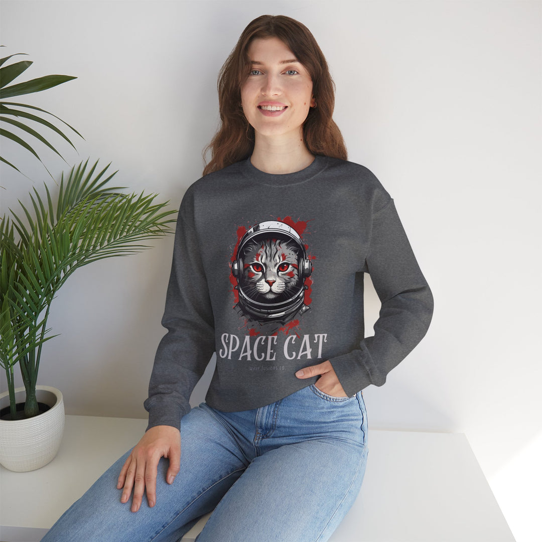 Cosmic Cat Spacewalk Astronaut Sweatshirt