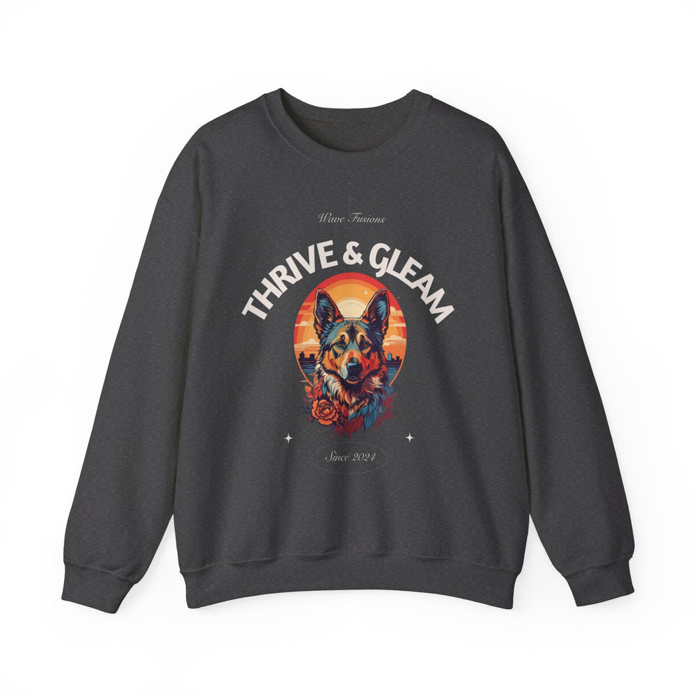 Urban Vista German Shepherd Dog Sweatshirt - Guardian of the City