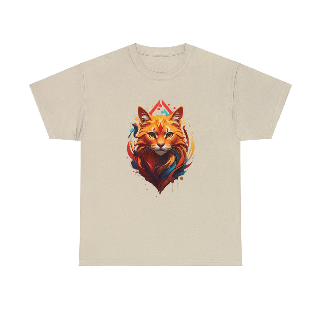 Flame Spirit Cat T-Shirt - Wildfire Whiskers