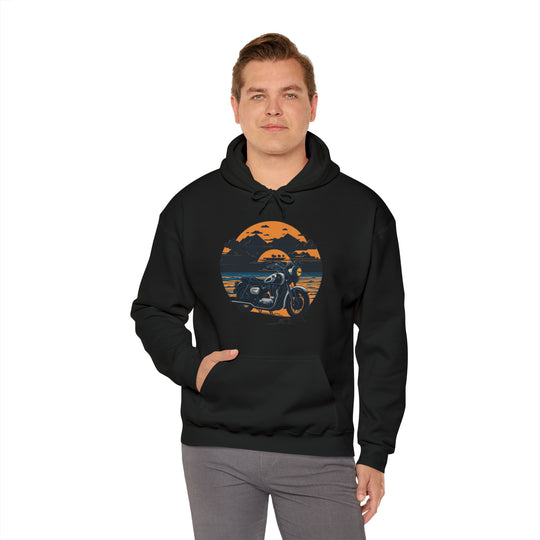 Vintage Bike Unisex Heavy Blend™ Hooded Sweatshirt - Wave Fusions