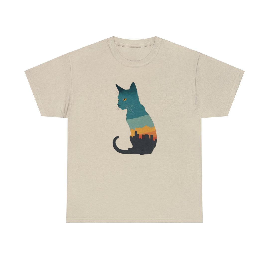 Cityscape Cat Hoodie T-shirt - Metropolitan Purr Line