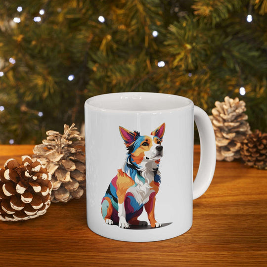 Sitting Dog Ceramic Mug