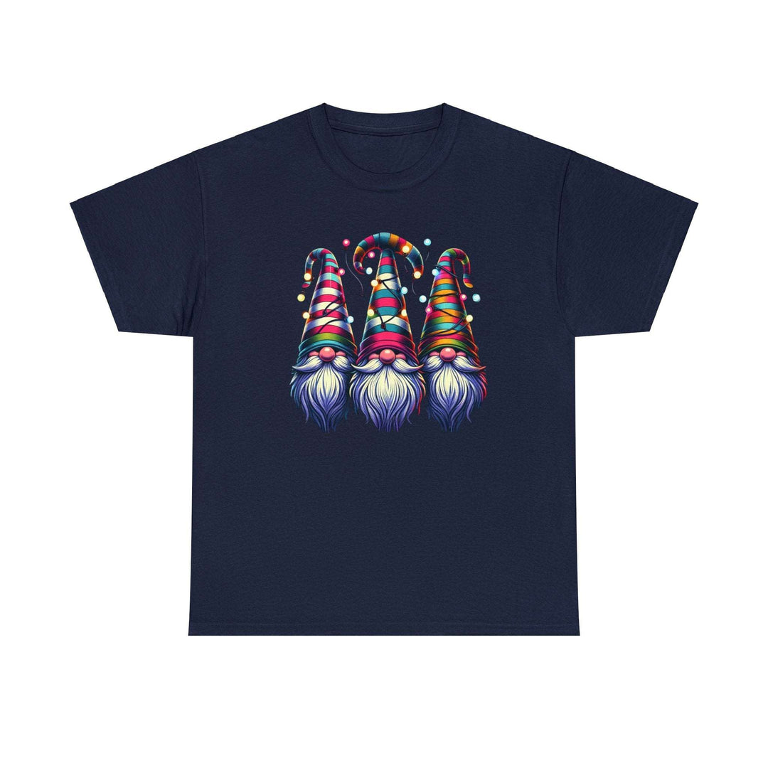 Festive Gnomes in Twinkling Hats Unisex T Shirt