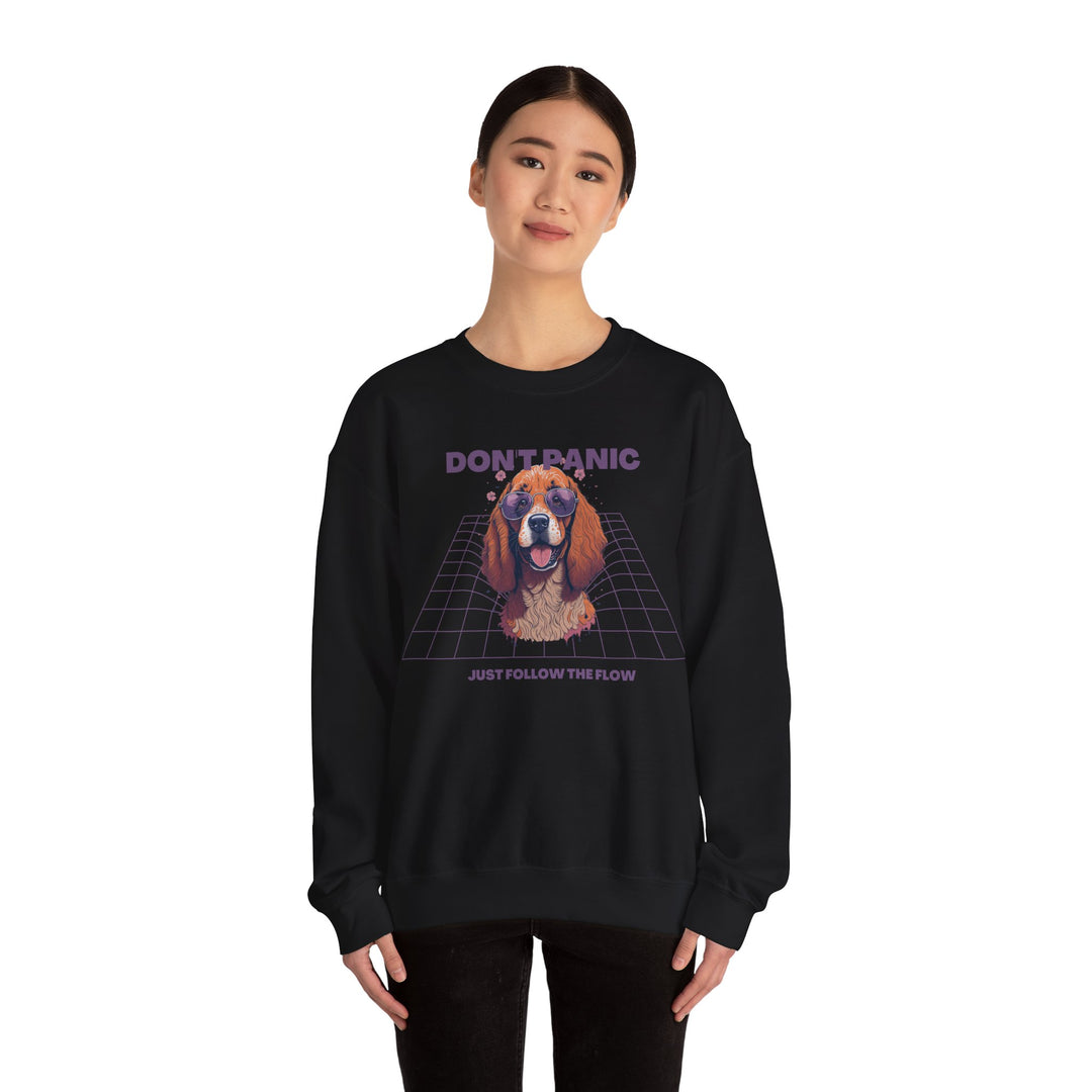 Don't Panic Just Follow The Flow Dog Sweatshirt - Chill Wear