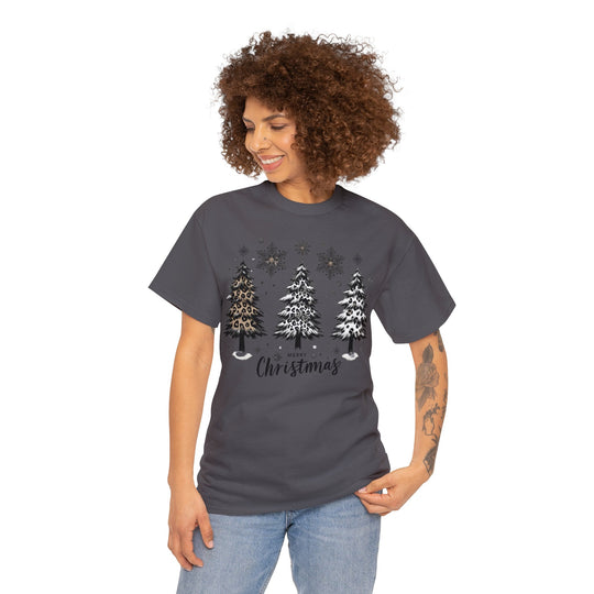 Snow Merry Christmas tree Unisex T Shirt - Wave Fusions