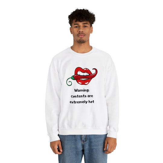 Warning Unisex Heavy Blend™ Crewneck Sweatshirt - Wave Fusions