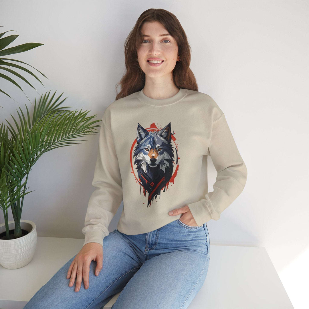 Alpha Wolf Crest Sweatshirt - Wilderness Royalty