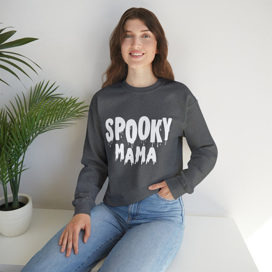 Spooky Mama Unisex Heavy Blend™ Crewneck Sweatshirt - Wave Fusions