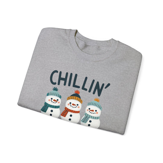 Chillin' Snowmies Unisex Sweatshirt - Wave Fusions