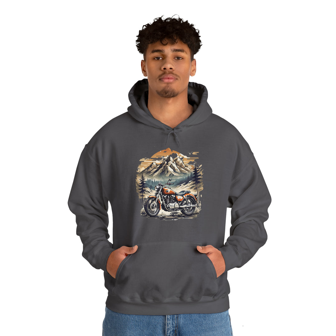 Highland Motorbike Unisex Hoodie - Wave Fusions