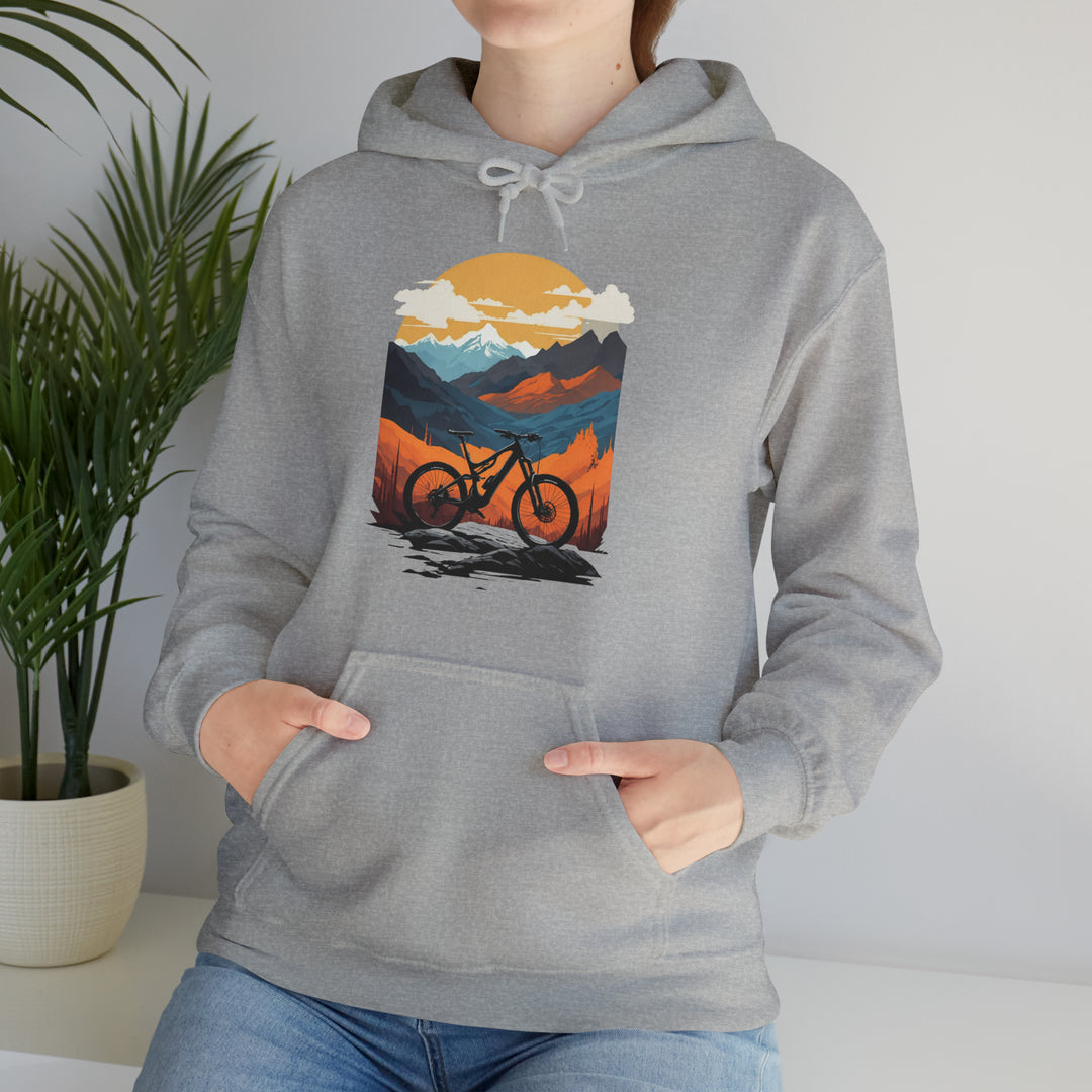 Mountain Bike Unisex Hoodie - Wave Fusions