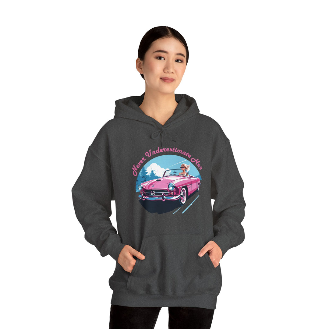 Underestimate Her Not Convertible Hoodie  - Power and Grace Design