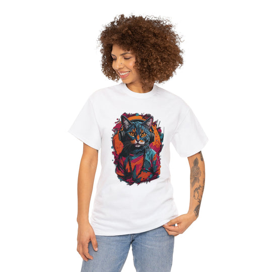 Rhythm and Purr Cat T-Shirt - Tune In Style