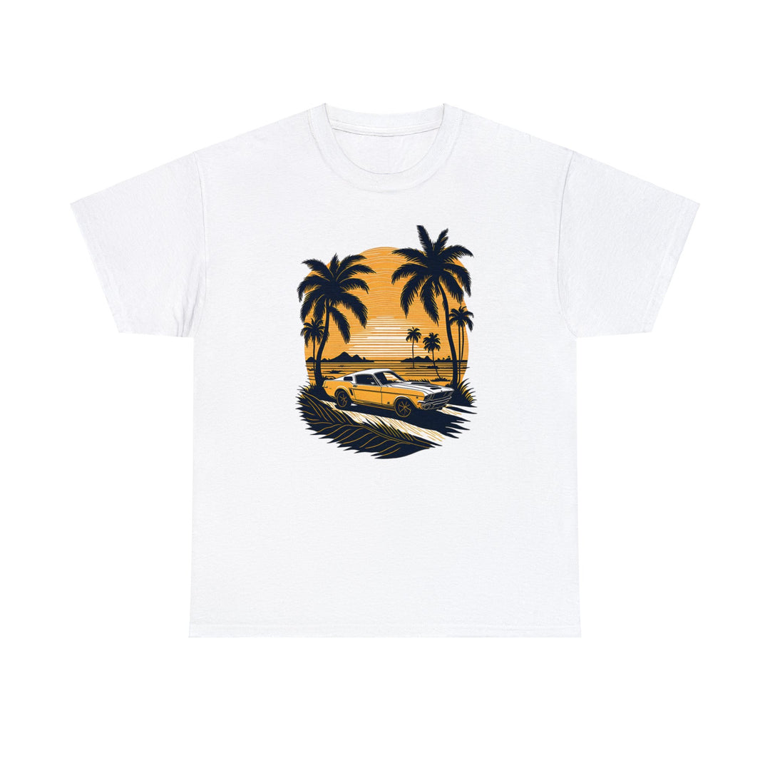 Vintage Car Unisex Heavy Cotton Tee - Wave Fusions