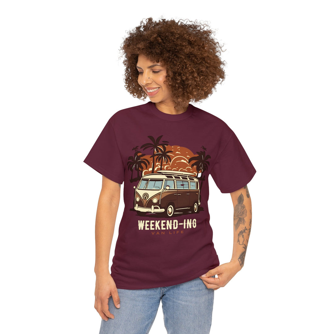 Weekend-ing Adventure Van Life T-Shirt - Escape in Style