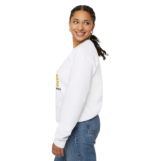 Explore more or Stay Home Sweatshirt - Adventure Awaits