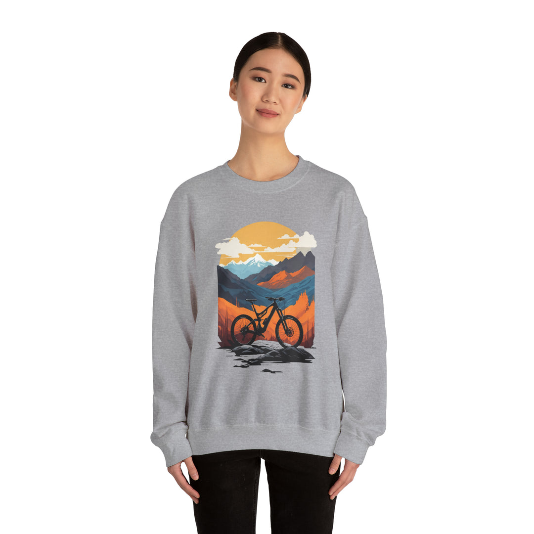 Mountain Bike Unisex Sweatshirt - Wave Fusions