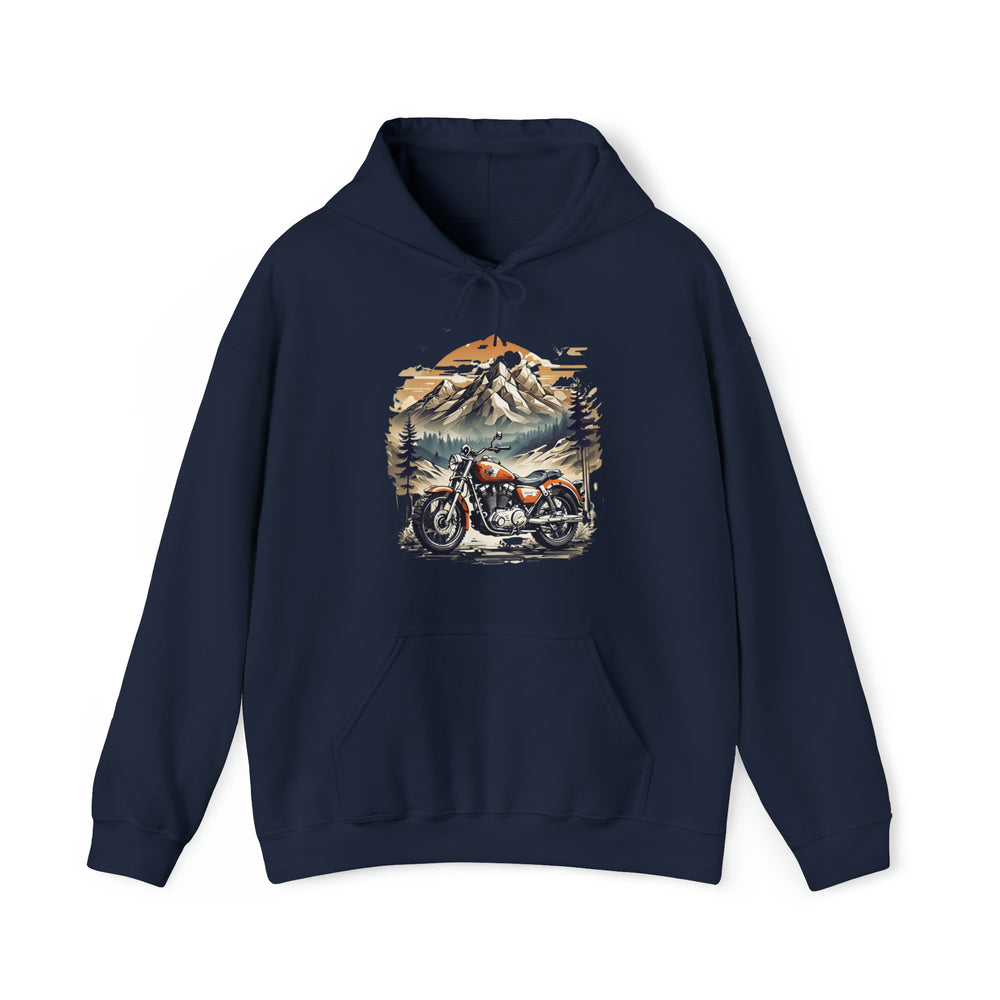 Highland Motorbike Unisex Hoodie - Wave Fusions