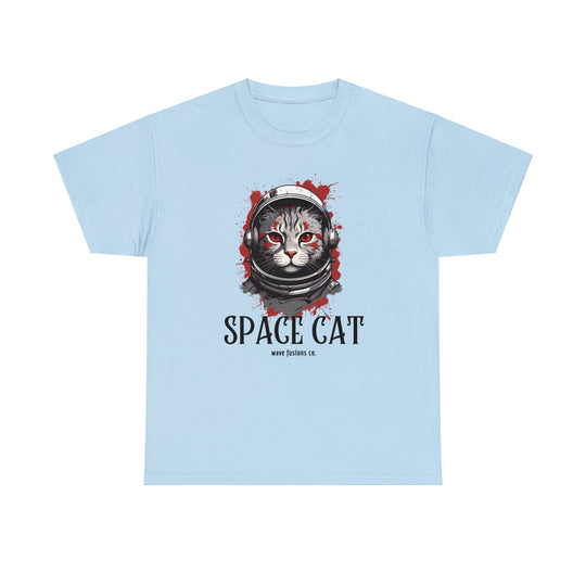 Cosmic Cat Spacewalk Astronaut T-shirt