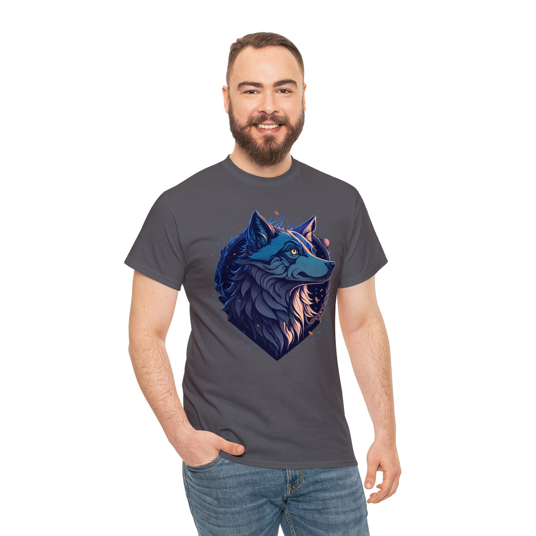 Lone Wolf Majesty T-shirt - Vibrant Wilderness