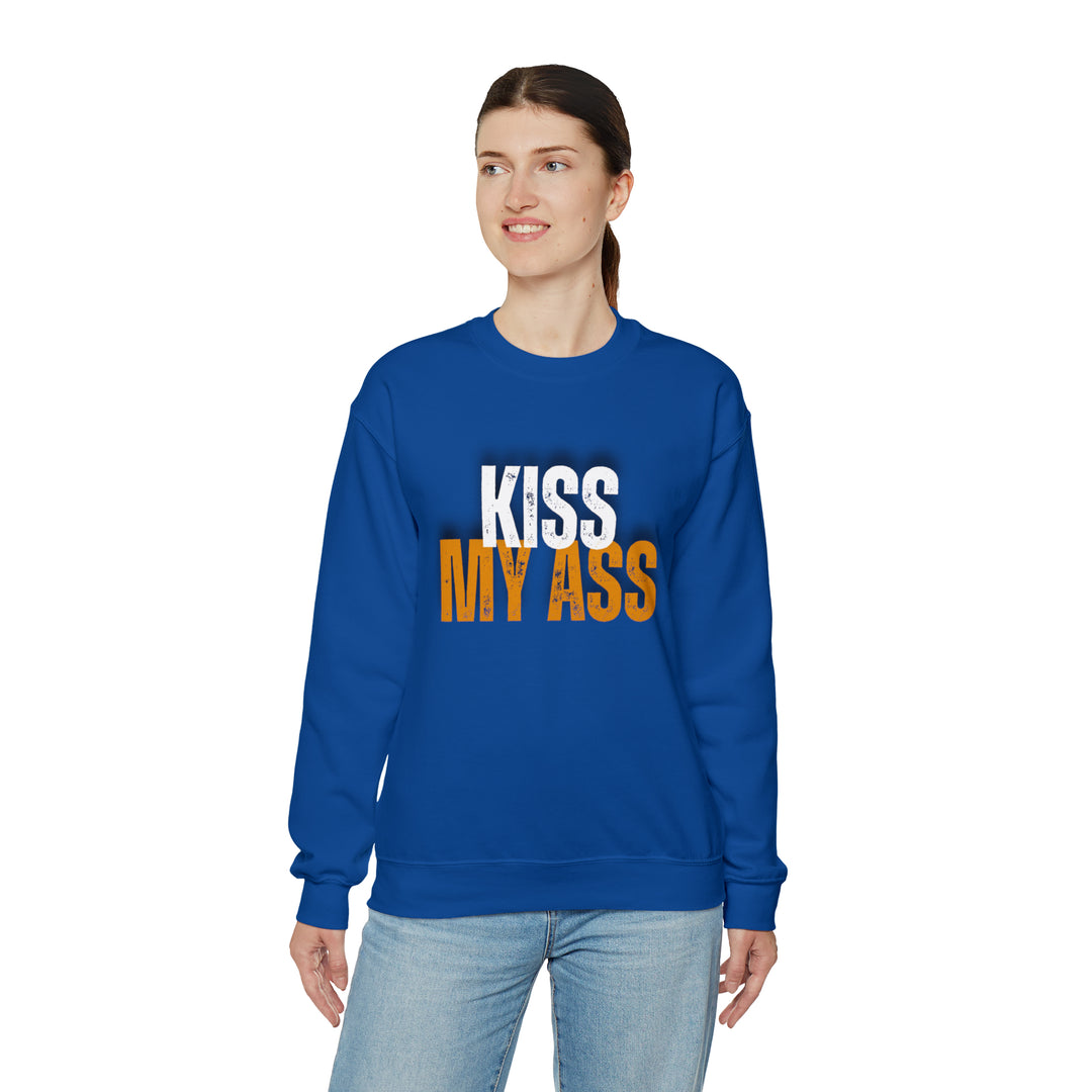 Kiss My Ass Unisex Heavy Blend™ Crewneck Sweatshirt - Wave Fusions