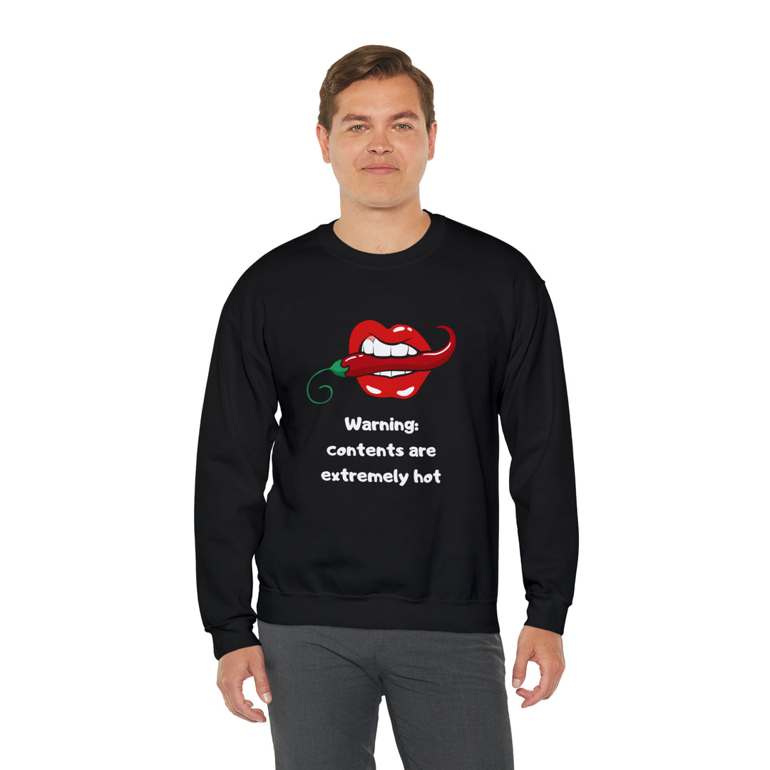 Warning Unisex Heavy Blend™ Crewneck Sweatshirt - Wave Fusions